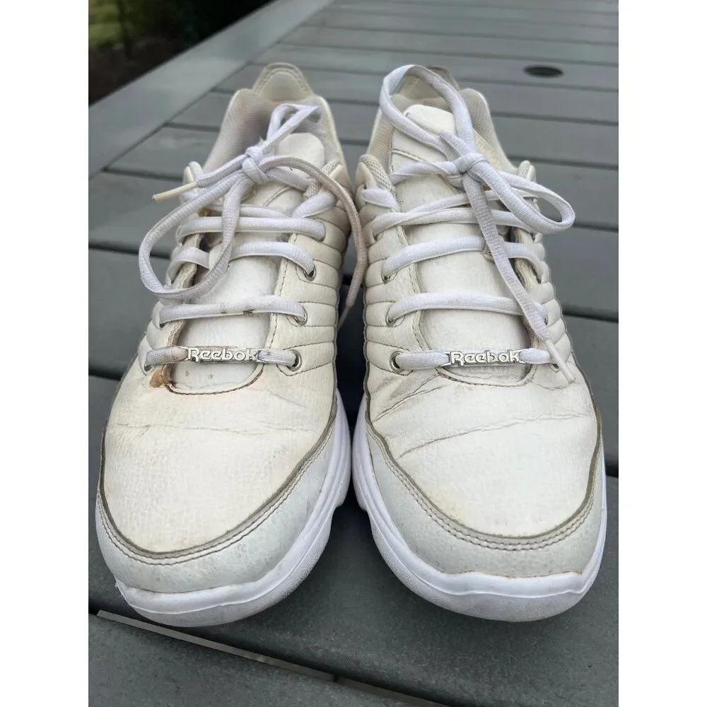 Reebok Men Cream Walking Sneakers Size 10.5